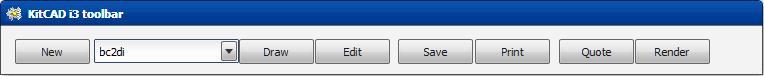 KitCAD i3 KGC r3 Toolbar